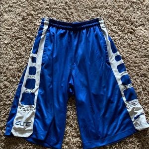 Blue Nike Elite Shorts